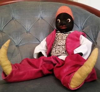 Rare 1900s Antique African Black Americana Mammy Doll Possibly German Moroccan