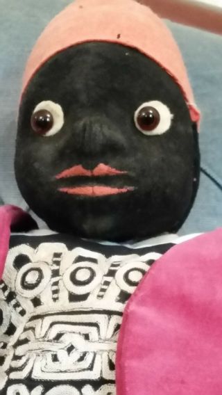 Rare 1900s Antique African Black Americana Mammy Doll Possibly German Moroccan 2