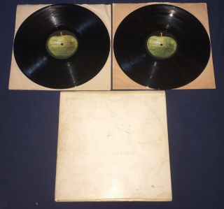 Rare The Beatles White Album Double Vinyl Lp 1968 G/g Dot O 0712275