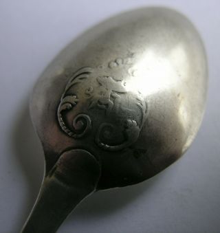 A Rare George Iii Silver Pictureback Teapsoon " Chinaman " C.  1760