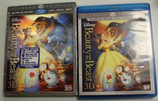 Beauty And The Beast 3d Diamond Edition.  W/ Rare Lenticular Slipcover -