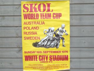 1976 Skol Speedway World Team Cup Poster (rare)