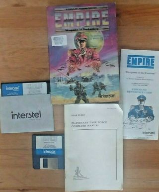 Empire: Wargame Of The Century Ibm Pc Game 5.  25 " And 3.  5 " Interstel Rare