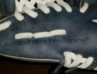 Wilson A2000 Pro - Stock sc - 1796 11.  25 Glove is PRISTINE Blue/White RARE Mitt 3
