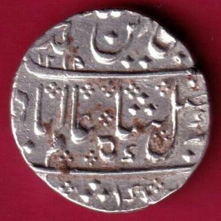 French India - Ah 1219 - Arkat - One Rupee - Rare Silver Coin L13