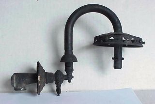 Antique Ornate Gas Light Swing Arm Wall Sconce Lamp Fixture Gaslight