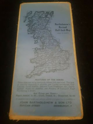 ANTIQUE BARTHOLOMEW,  S MAP OF MERSEYSIDE LIVERPOOL AREA ENGLAND 2