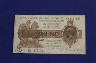 Great Britain / 1 Pound 1928 P.  361b Fine / Rare / :) Take A Look