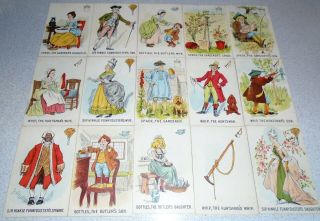 Antique 1903 Parker Brothers Card Game The Comical Game Sir Hinkle Funny - Duster 2