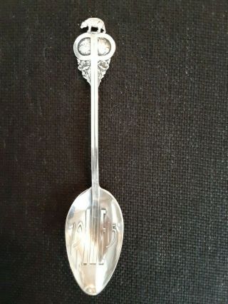 Antique Sterling Silver Souvenir Spoon Panama Pacific International Expo 1915 2