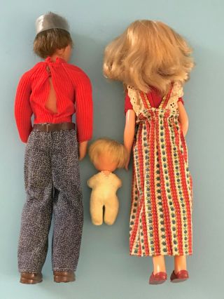 Vintage 1974 Mattel Sunshine Family Dolls Steve Stephie Sweets w/ Clothes,  Shoes 3