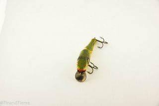 Vintage Paw Paw Midget Jointed Pikie Minnow Antique Lure Silver Flitter ET29 3