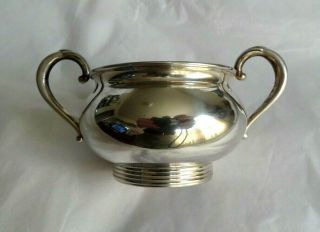 Vintage - Fisher Sterling Silver Sugar Bowl - 2.  1 Ounces