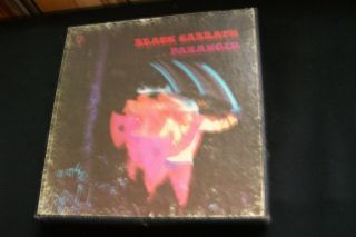 Black Sabbath Paranoid 4 Track 3 3/4 IPS Stereo 7 inch Reel To Reel Tape.  Rare 2