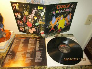 Queen " A Kind Of Magic " Rare Gatefold Version Lp Analog Vg,  /nm 1986
