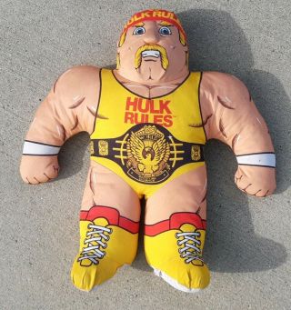 Vintage 1990 Tonka Wwf Hulk Hogan Wrestling Buddy Pillow Pal Plush Wwe Antique