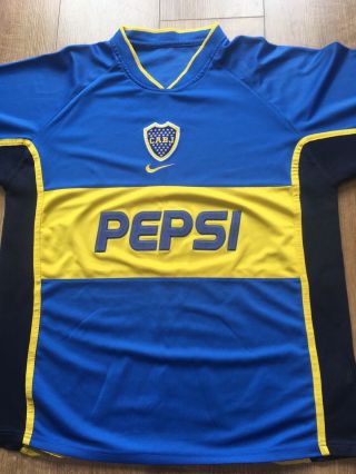 Boca Juniors Football Shirt Nike 2002 Soccer Jersey Rare Vintage