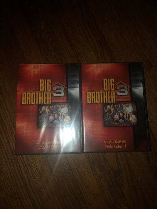 Big Brother 3 (dvd,  2003,  9 - Disc Set) Rare Oop