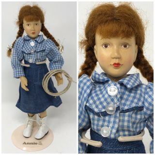 Rare 9” Wood Fully Articulated “annie” 1/100,  By Robert Raikes