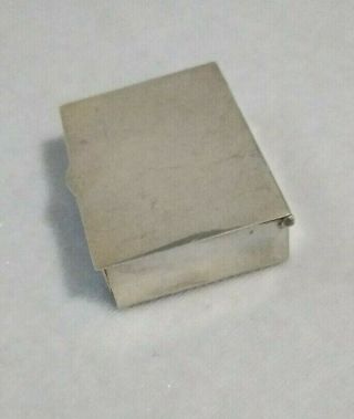 Vintage Sterling Silver Trinket Pill Box 3