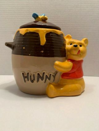 Rare/vintage Winnie The Pooh Hunny Pot Cookie Jar