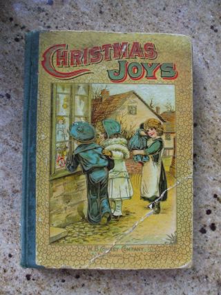 Antique Christmas Book Santa Claus Big Picture And Story Book W.  B.  Conkey 1899