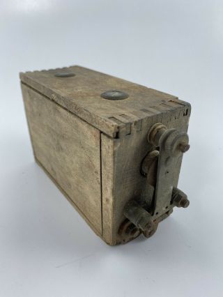 Antique Ford Model T Wood Ignition Coil Box - Dovetail Joints