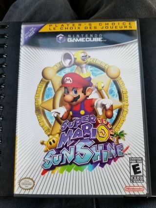 Mario Sunshine Nintendo Gamecube 2002 English Rare