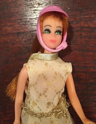 1970 Dancing Dawn Doll W/Hat,  Dress & Shoes—As Is 2