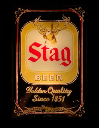 VIntage Stag Beer Lighted Sign RARE 2
