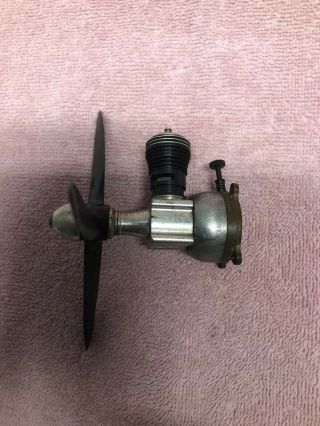 Antique Cox.  020 With 3 - Blade Propeller Control Line Model Airplane Engine