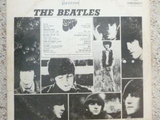 THE BEATLES Rubber Soul - Rare MONO LP First Press 1965 Vinyl T - 2442 2