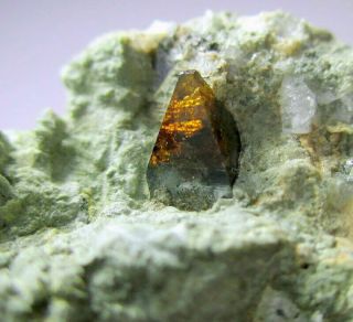139 Ct World Rare Anatase Orange - Red Crystal On Matrix From Baluchistan Pakistan