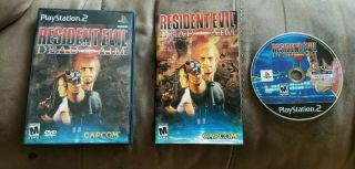 Resident Evil: Dead Aim (sony Playstation 2,  2003) Complete Cib Rare Capcom Ps2