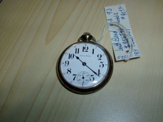 Pocket Watch South Bend 16 - S,  9 Jewels As Running For Over 12 Hrs.
