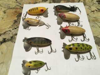 Vintage Fred Arbogast Jitterbug Fishing Lures Antique Tackle Box Bait Bass Musky