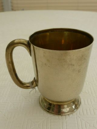 3 x VINTAGE SILVER PLATED 1/2 & 1 PINT TANKARDS AND SHERRY GLASS 1440582/585 3