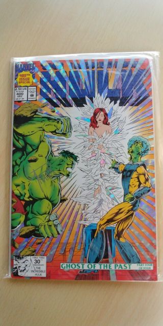 The Incredible Hulk 400 Autographed By Gary Frank,  Very Rare