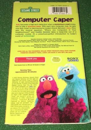 Sesame Street Computer Caper (VHS) Elmo ' s World Rare,  DVD 2