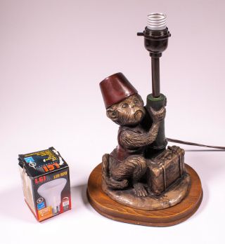 Rare 1998 Vintage Monkey Lamp Statue Dezine 6704