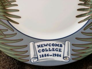 Rare/Numbered Mignon Faget (Orleans,  b.  1933) Newcomb College pottery Plate 2