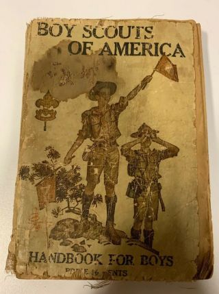 Vintage Rare Boy Scouts Of America Handbook Circa 1920 