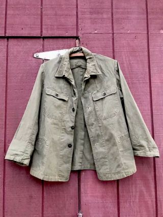 Ww2 1930’s Japanese Imperial Army Jacket.  Green Color.  Extremely Rare