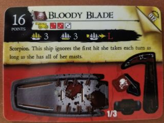 Bloody Blade,  Rise Of The Fiends,  Rare,  012,  Pirates Csg