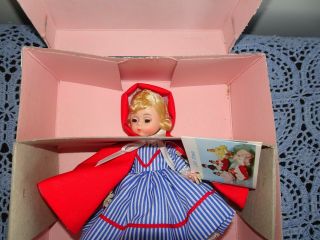 Madame Alexander 7 - 8 " Red Riding Hood 482 Wrist Tag Booklet & Box