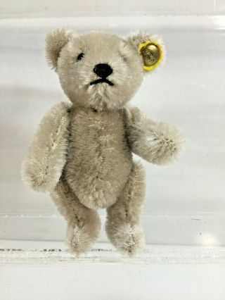 Steiff Miniature Teddy Bear Mini 0203/11 4 " Grey