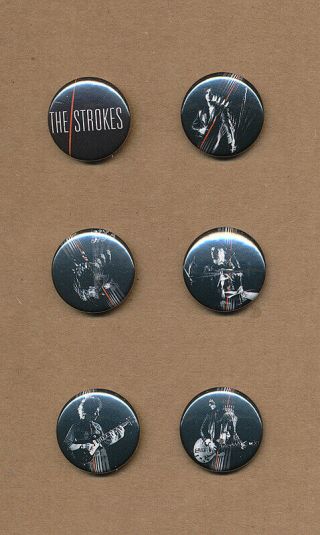 The Strokes First Impressions Of Earth Rare Promo Button Set 