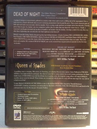 Dead of Night/Queen of Spades (DVD,  2003,  2 - Disc Set) Rare Anchor Bay Horror 3