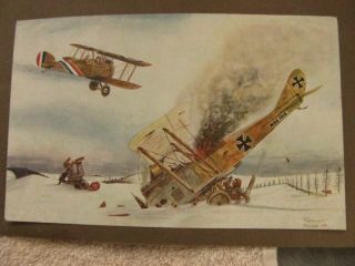 Ww1 Christmas Card 213 Squadron Raf Flanders Rare Fc65