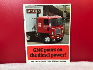 Rare 1960s Gmc Akers Trucks Dealer Sales Brochure